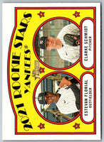 2021 Topps Heritage 2021 Rookie Stars - Yankees - Estevan Florial/Clarke Schmidt RC #158
