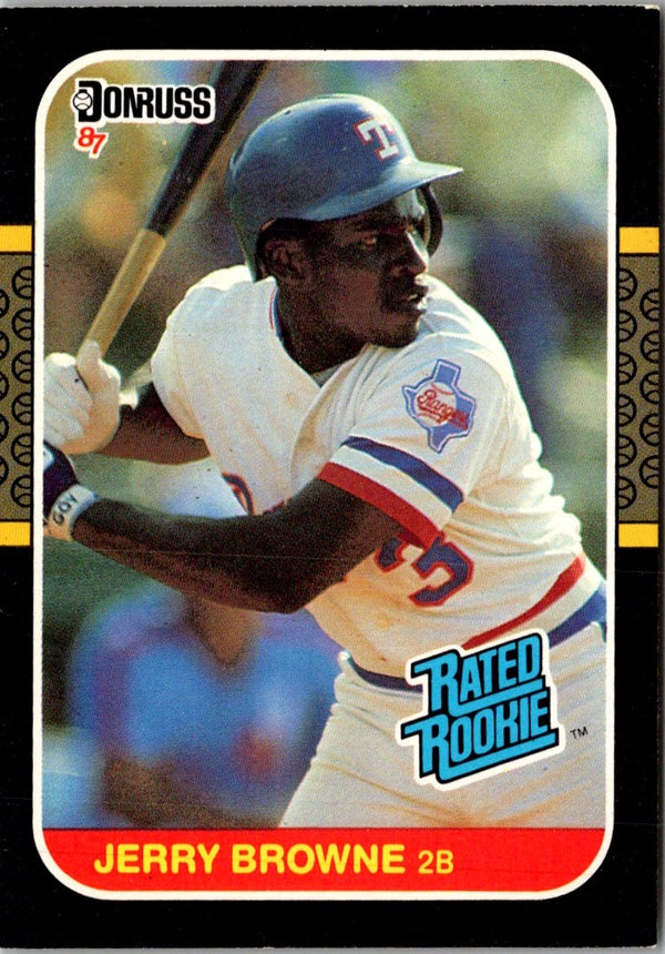 1987 Donruss Jerry Browne #41 Rookie