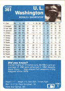 1984 Fleer U.L. Washington