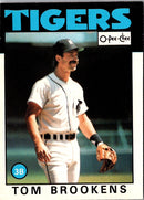 1986 O-Pee-Chee Tom Brookens