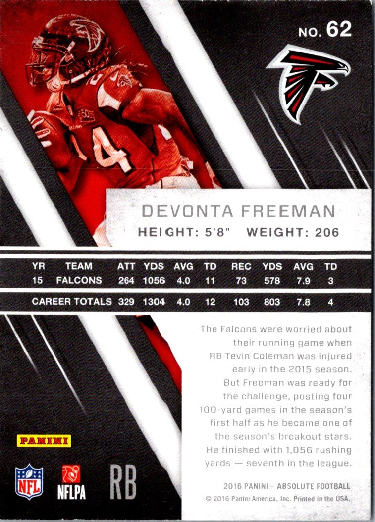 2016 Panini Absolute Devonta Freeman