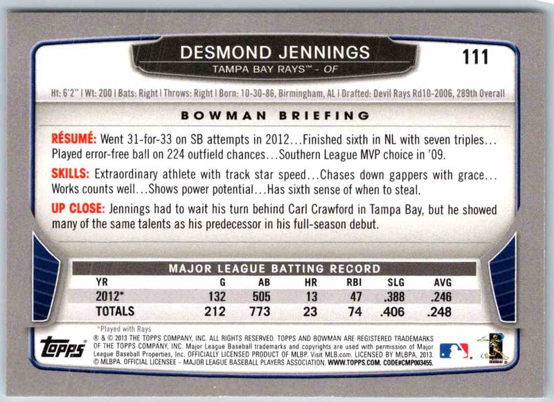 2014 Bowman Desmond Jennings