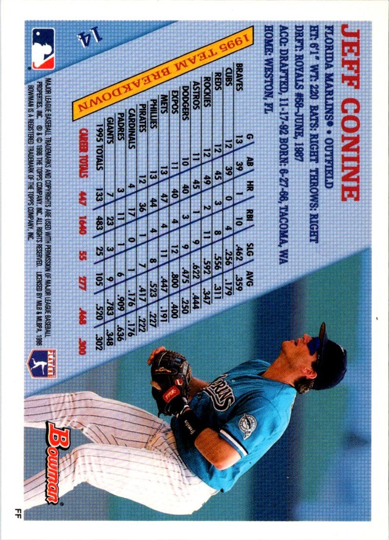 1996 Bowman Jeff Conine