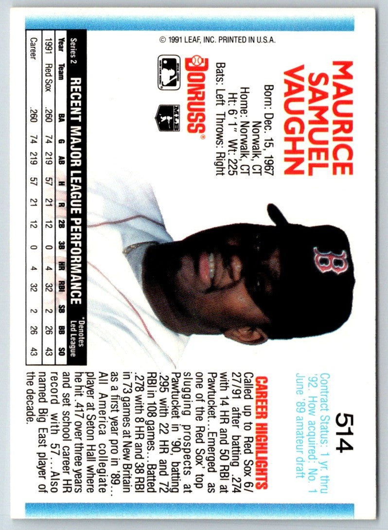 1991 Donruss Red Sox