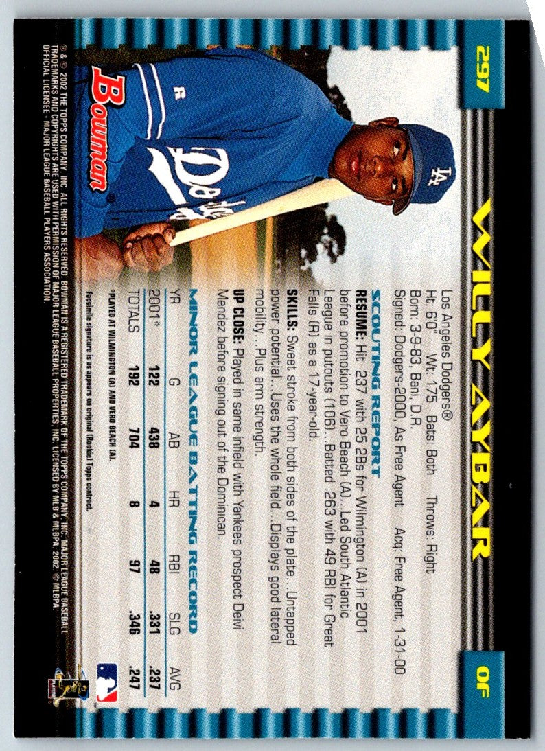 2002 Bowman Willy Aybar