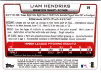 2012 Bowman Draft Picks & Prospects Chrome Liam Hendriks #19