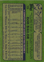 1982 Topps Bob Bailor #79