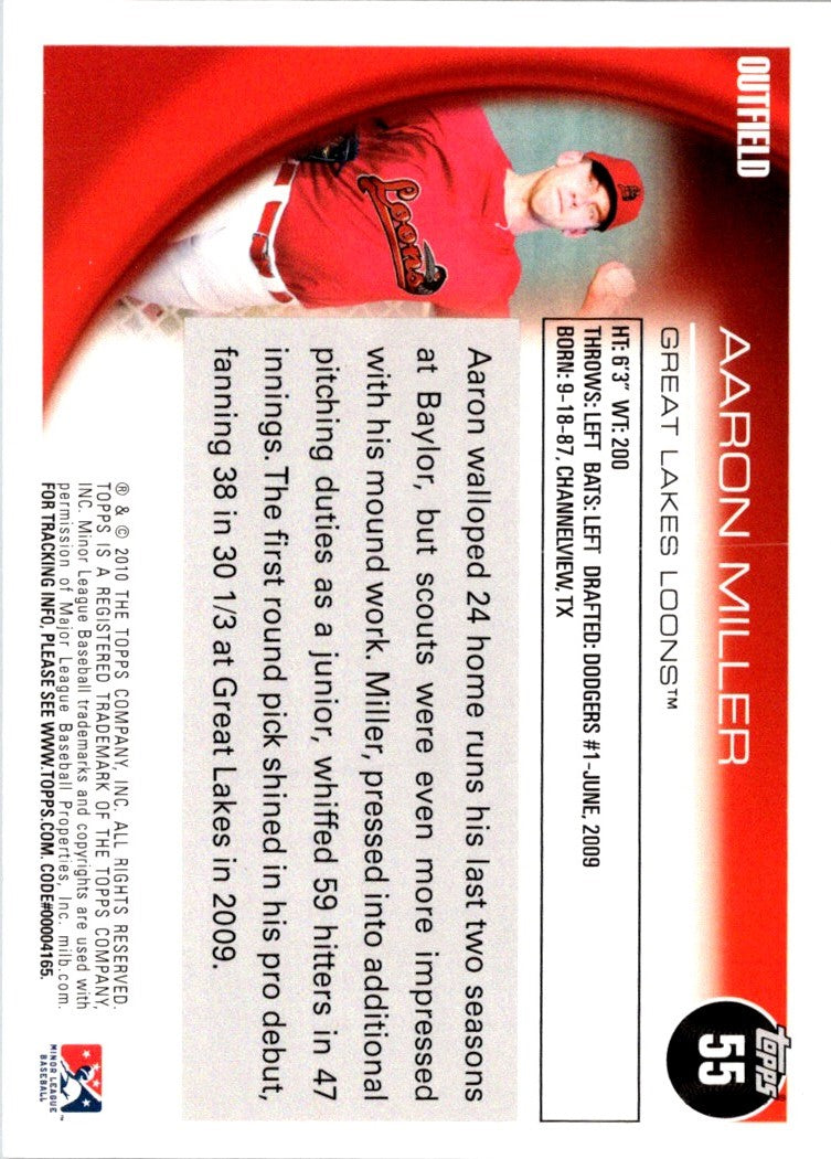 2010 Topps Pro Debut Aaron Miller