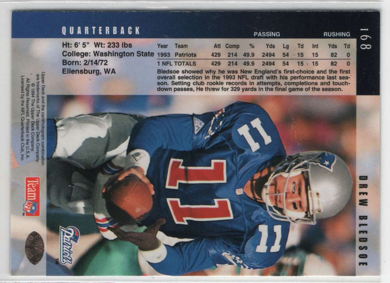 1994 Upper Deck Drew Bledsoe