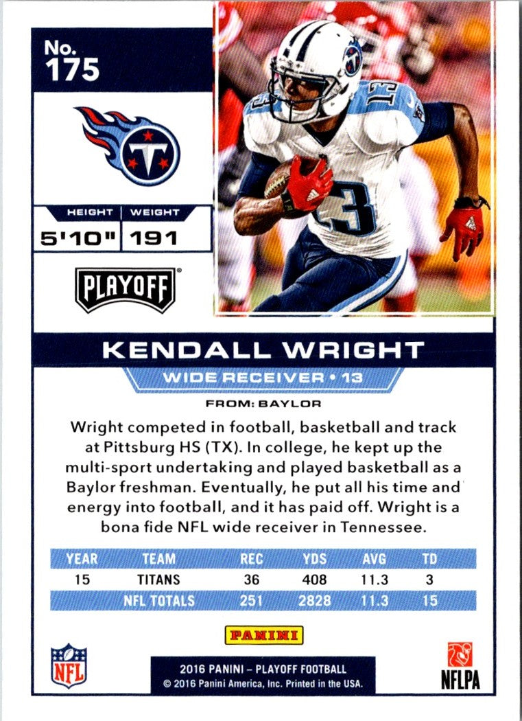 2016 Panini Playoff Kendall Wright