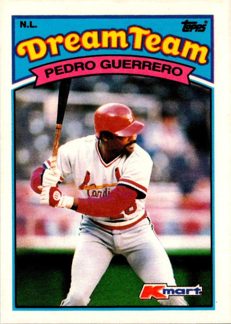 1989 Topps Kmart Dream Team Pedro Guerrero