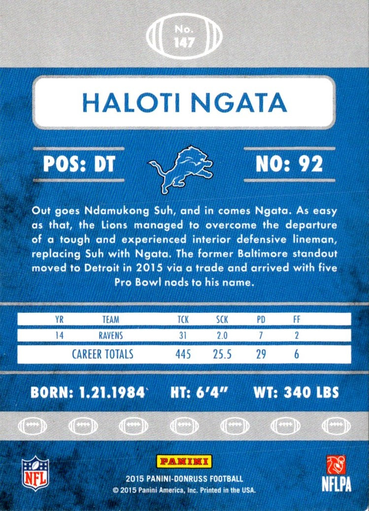 2015 Donruss Haloti Ngata