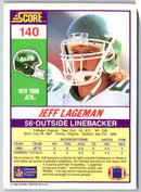 1990 Score Jeff Lageman