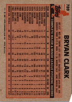 1983 Topps Bryan Clark #789