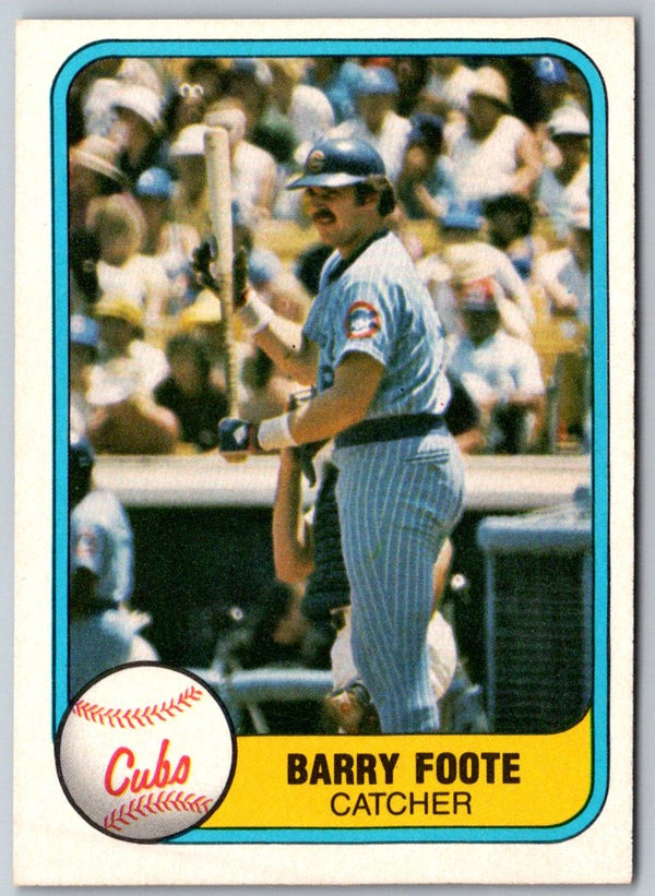 1981 Fleer Barry Foote #313