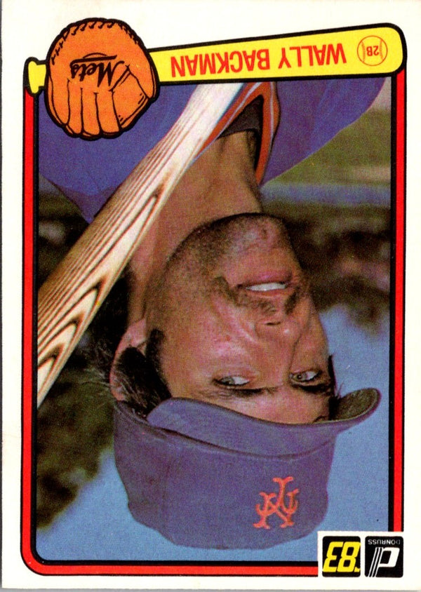 1983 Donruss Wally Backman #618