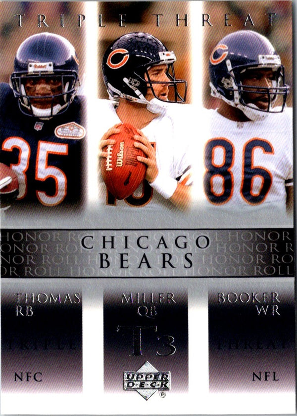 2002 Upper Deck Anthony Thomas/Jim Miller/Marty Booker #65