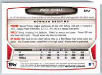 2013 Bowman Wade Hinkle #BP57
