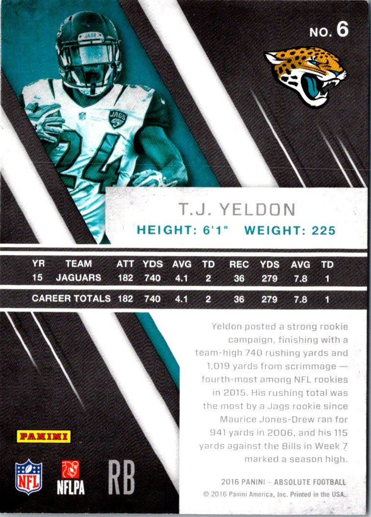 2016 Panini Absolute T.J. Yeldon