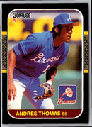1986 Donruss The Rookies Andres Thomas