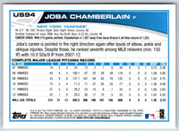 2013 Topps Update Joba Chamberlain #US94