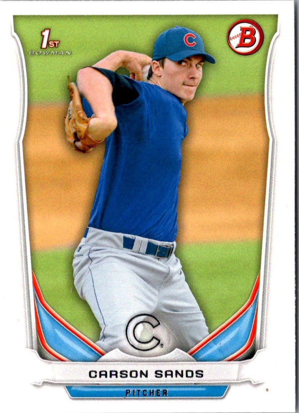 2014 Bowman Draft Picks & Prospects Carson Sands #DP78