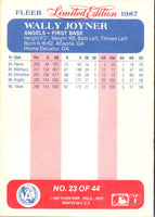 1987 Fleer Limited Edition Wally Joyner #23