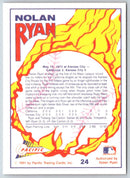 1991 Pacific Nolan Ryan Texas Express I Milestones Silver No-Hitter 1
