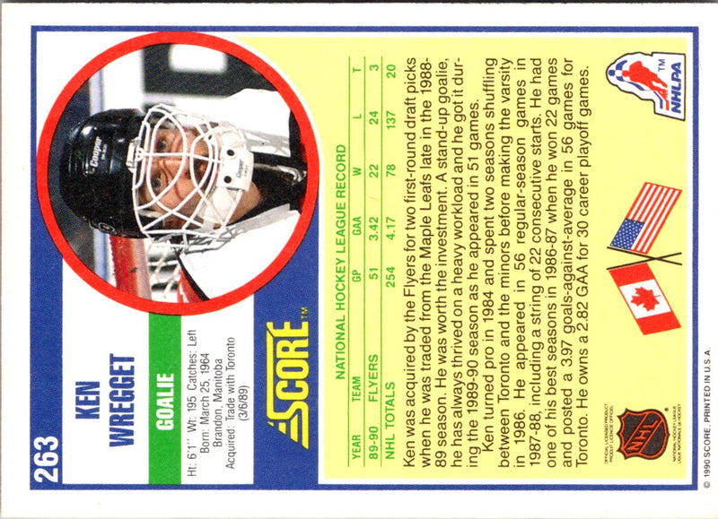 1990 Score Ken Wregget