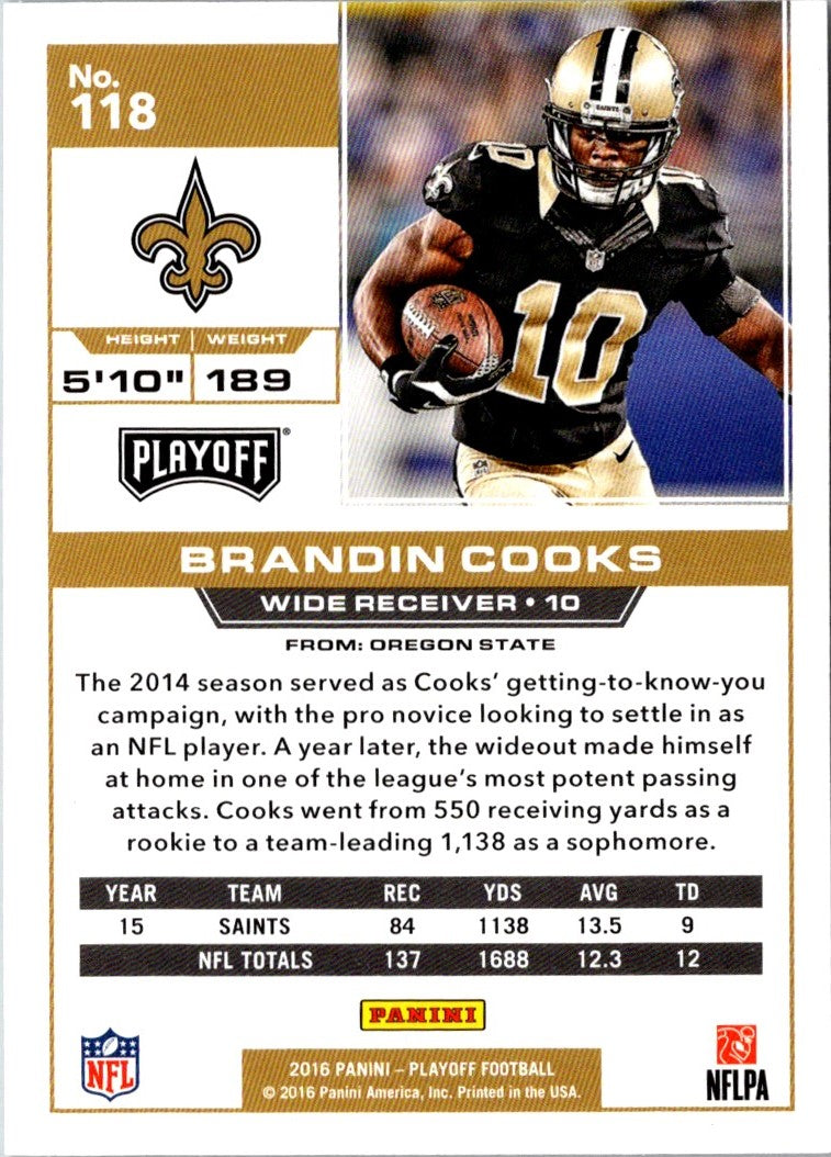 2016 Panini Playoff Brandin Cooks