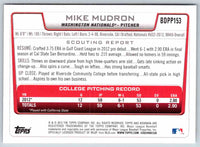 2012 Bowman Mike Mudron #BDPP153