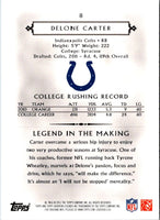 2011 Topps Gridiron Legends Delone Carter #8 Rookie