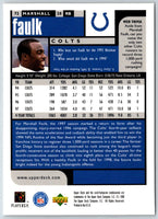 1998 UD Choice Marshall Faulk #72