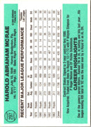 1984 Donruss Hal McRae