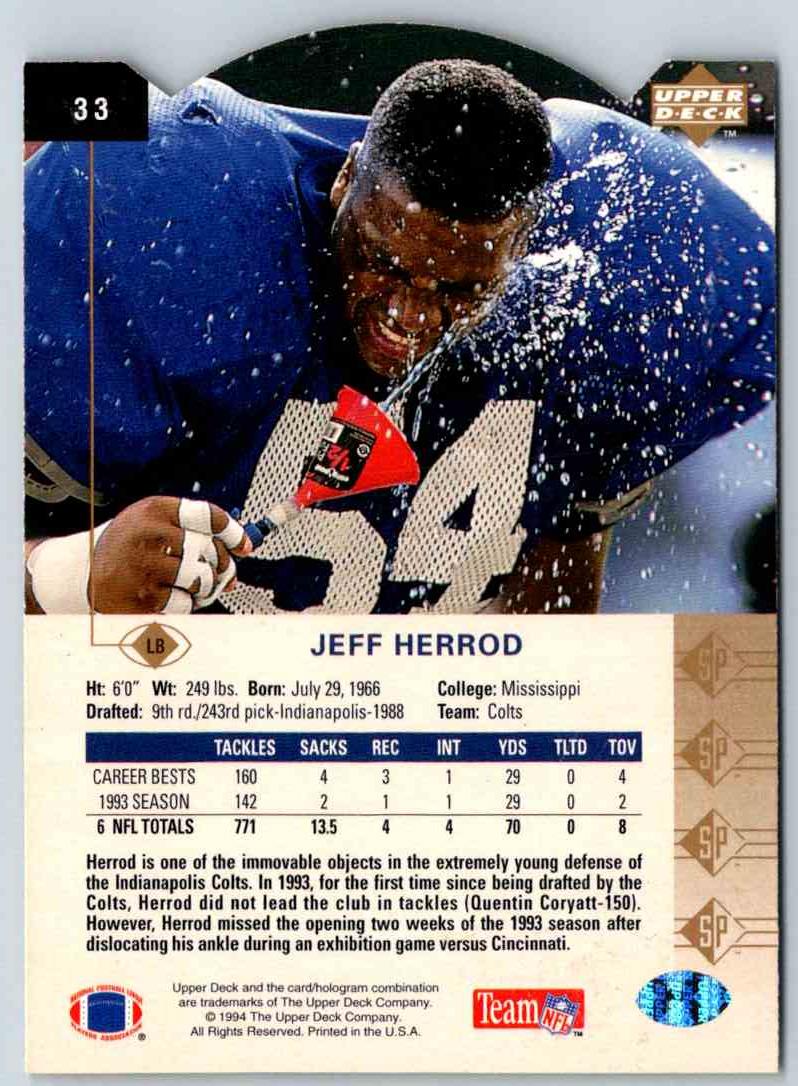 1994 Upper Deck Jeff Herrod