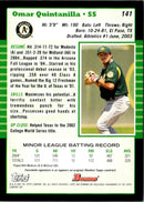 2005 Bowman Autographs Omar Quintanilla