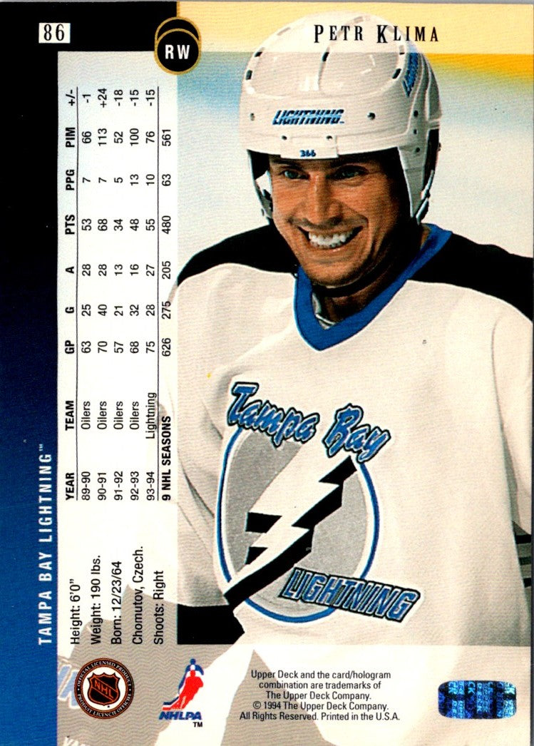 1994 Upper Deck Petr Klima