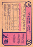 1982 O-Pee-Chee Thomas Gradin