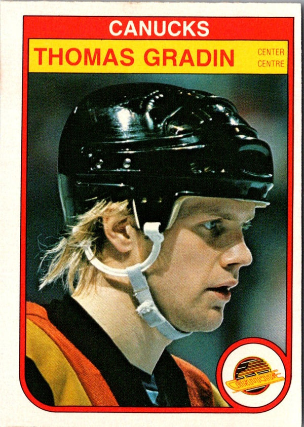 1982 O-Pee-Chee Thomas Gradin #344