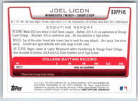 2012 Bowman Joel Licon #BDPP145