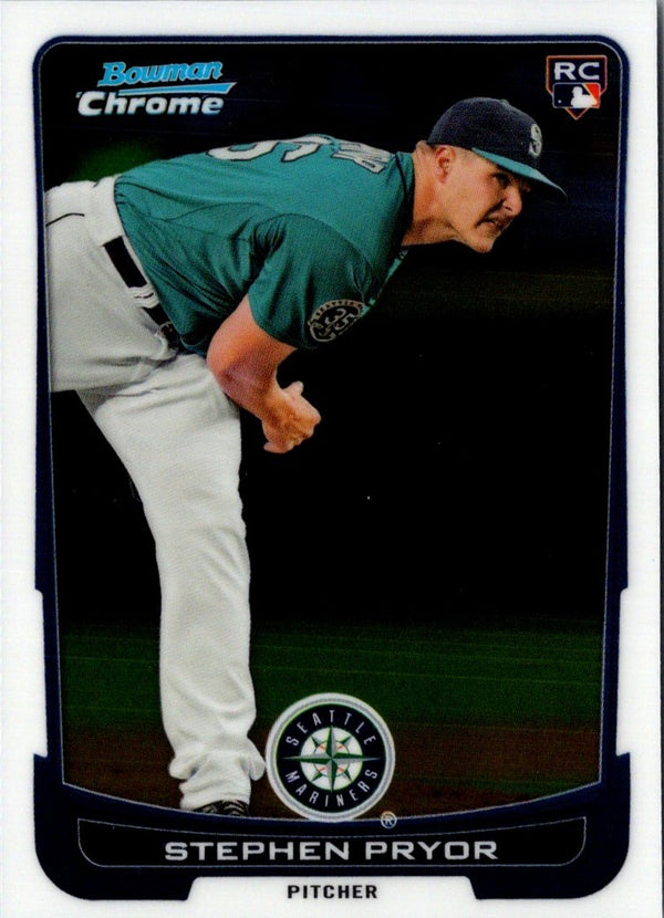 2012 Bowman Draft Picks & Prospects Chrome Stephen Pryor #28