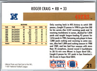 1991 Pro Set Roger Craig #21