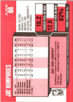 1989 Fleer Jay Humphries #86
