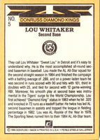 1985 Leaf Lou Whitaker #5