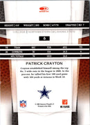 2007 Leaf Certified Materials Patrick Crayton