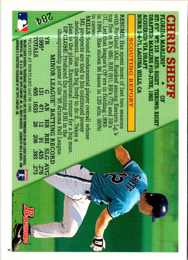 1996 Bowman Chris Sheff