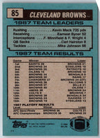1988 Topps Browns Team Leaders - Bernie Kosar #85