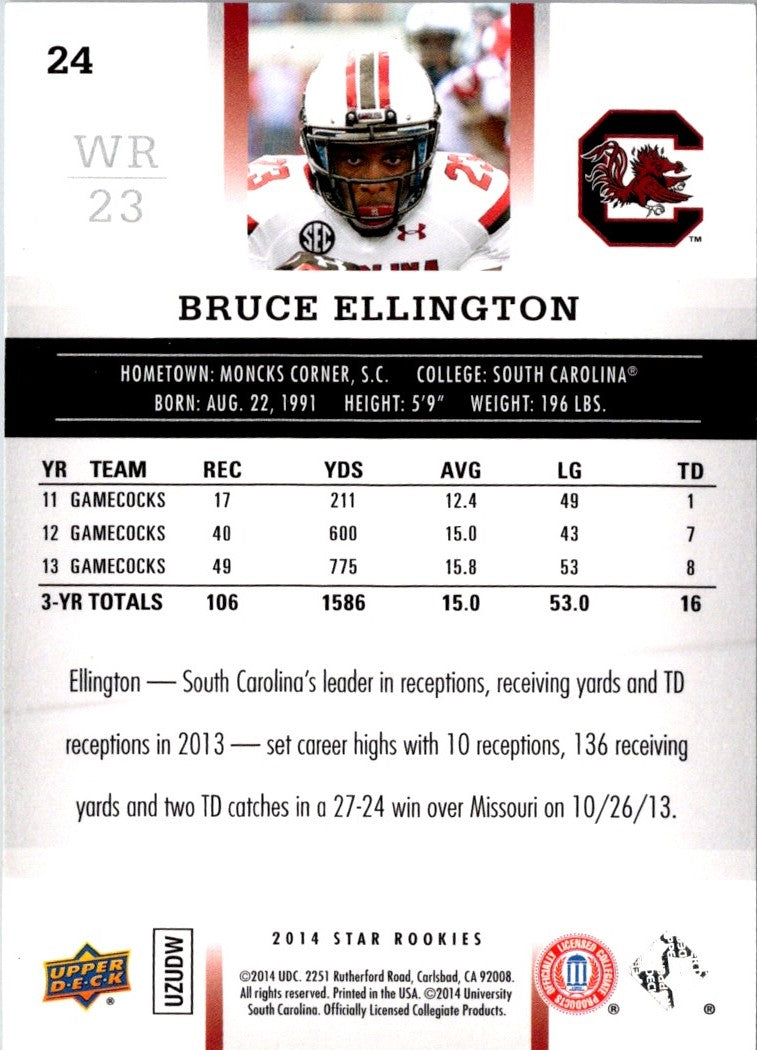 2014 Upper Deck Star Rookies Box Set SP Bruce Ellington