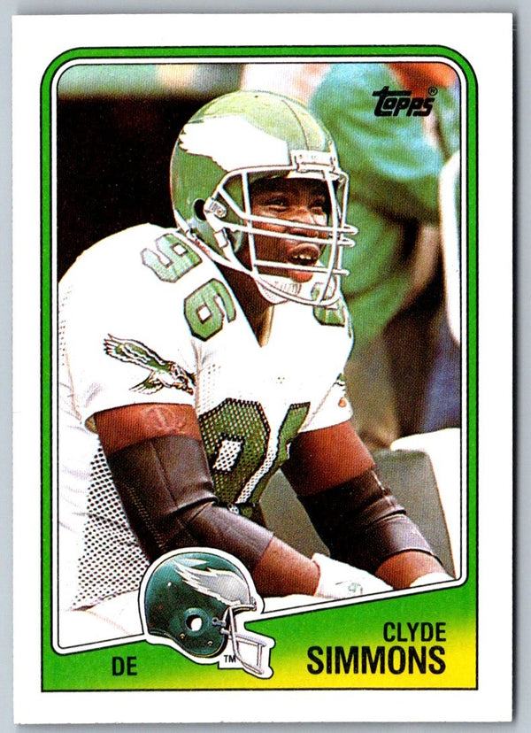 1988 Topps Clyde Simmons #244 Rookie