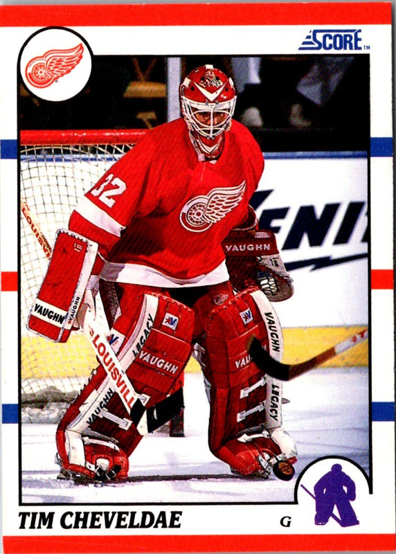 1990 Score Tim Cheveldae #87 Rookie